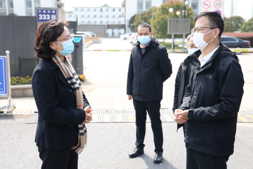 苏州市、姑苏区领导调研我校疫情防控工作